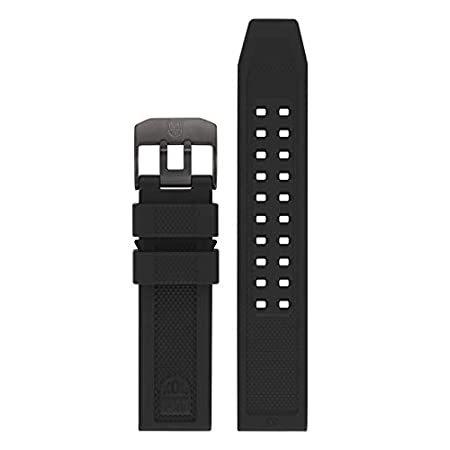 Luminox メンズ 3050 ネイビーシールカラーマークシリーズ ブラックラバー腕時計バンド