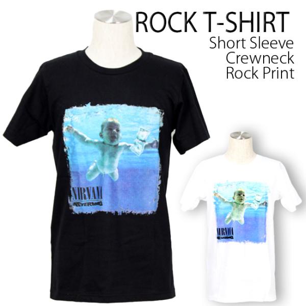 ロックtシャツ バンドtシャツ パンク Nirvana ニルヴァーナ Nevermind メンズ レ...