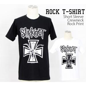 ロックtシャツ バンドtシャツ パンク Slipknot スリップノット メンズ レディース M-2XLサイズ 黒色 白色 ストリート系｜t-link