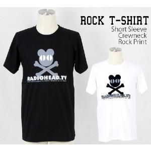 ロックtシャツ バンドtシャツ パンク Radiohead レディオヘッド メンズ レディース M-2XLサイズ 黒色 白色 ストリート系｜t-link