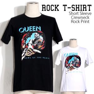 ロックtシャツ バンドTシャツ パンク Queen クイーン フレディ マーキュリー メンズ レディース M-2XLサイズ 黒色 白色 ストリート系｜t-link