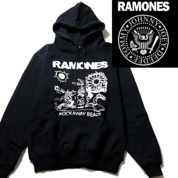 ロックパーカー RAMONES フード付き ロックパーカー ラモーンズ パーカー メンズ レディース...
