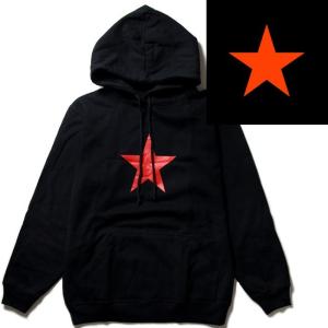 ロックパーカーRage Against the Machine Red Star パーカー 星 プルオーバー 裏起毛 メンズ レディース バンド ROCK 冬 ブラック 黒 S-XL｜t-link