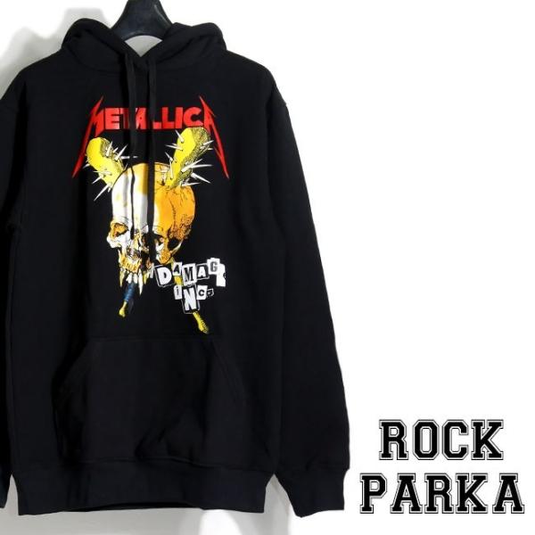 爆買 ロックパーカー バンド METALLICA メタリカ パーカー 裏起毛 メンズ レディース ブ...