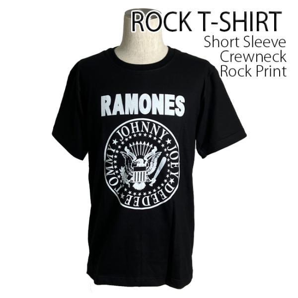 ロックtシャツ バンドtシャツ パンク Ramones ラモーンズ サークルロゴメンズ レディース ...