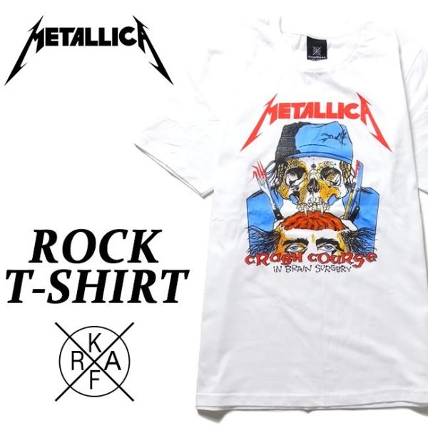 ロックTシャツ バンドTシャツ パンク メンズ レディース Metallica Tシャツ メタリカ ...