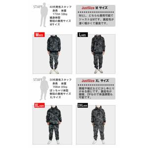 爆買 迷彩柄 セットアップ メンズ プルオーバ...の詳細画像2