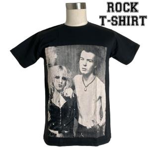 ロックTシャツ バンドTシャツ パンク Sid And Nancy シド アンド ナンシー ツーショット Mサイズ Lサイズ XLサイズ 黒色｜t-link