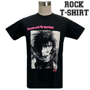 ロックTシャツ バンドTシャツ パンク Siouxsie & the Banshees スージー アンド ザ バンシーズ パンクロッカー Mサイズ Lサイズ XLサイズ 黒色｜t-link