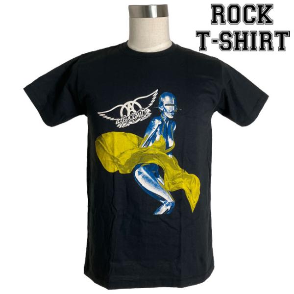 爆買 ロックTシャツ バンドTシャツ パンク Aerosmith エアロスミス マリリン モンロー風...