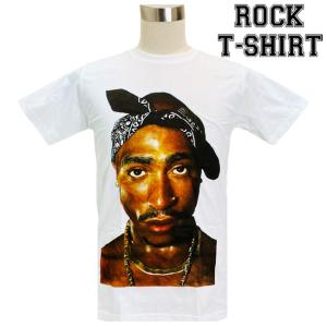 たなか　顔Tシャツ2 ロックTシャツ バンドTシャツ パンク 2Pac 2パック 顔プリント M
