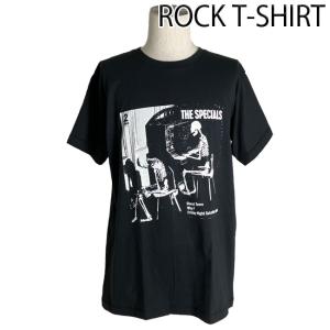 ロックTシャツ バンドTシャツ パンク The Specials スペシャルズ ピアノを弾く骸骨 Mサイズ Lサイズ XLサイズ 黒色｜t-link