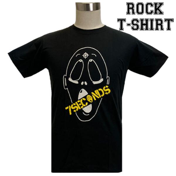 爆買 ロックTシャツ バンドTシャツ パンク 7 Seconds セブン セカンズ  叫び 風イラス...