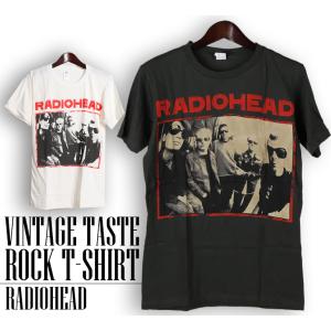 ヴィンテージロックtシャツ バンドtシャツ パンク レディオヘッド RADIO HEAD Mサイズ Lサイズ 黒色｜t-link