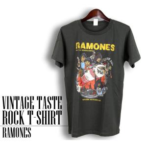 ヴィンテージロックtシャツ バンドtシャツ パンク RAMONES ラモーンズ Mサイズ Lサイズ 黒色｜t-link