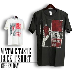 ヴィンテージロックtシャツ バンドtシャツ パンク GREEN DAY グリーン デイ ライブハウス 黒色 M Lサイズ｜t-link