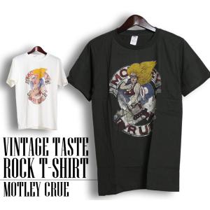 ヴィンテージロックtシャツ バンドtシャツ パンク MOTLEY CRUE モトリークルー M Lサイズ 黒色｜t-link