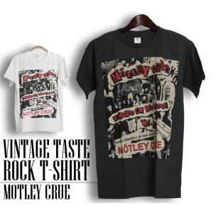 ヴィンテージロックtシャツ バンドtシャツ パンク MOTLEY CRUE モトリークルー M Lサイズ 黒色｜t-link