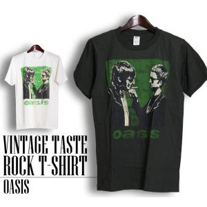 ヴィンテージロックtシャツ バンドtシャツ パンク OASIS オアシス M Lサイズ 黒色｜t-link