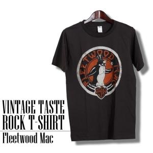 ヴィンテージロックtシャツ バンドtシャツ メンズ レディース パンク Fleetwood Mac フリートウッド マック MacM L XLサイズ 黒色