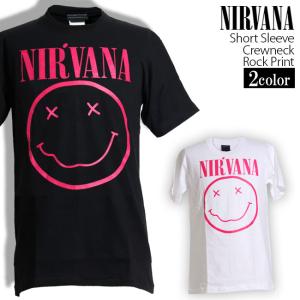 土日も発送】 Tシャツ NIRVANA ニルヴァーナ スマイル ロックT バンドT