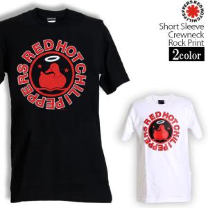 ロックtシャツ バンドtシャツ パンク Red Hot Chili Peppers レッドホットチリペッパーズ あひるロゴ メンズ レディース Mサイズ Lサイズ XLサイズ 黒色 白色｜t-link