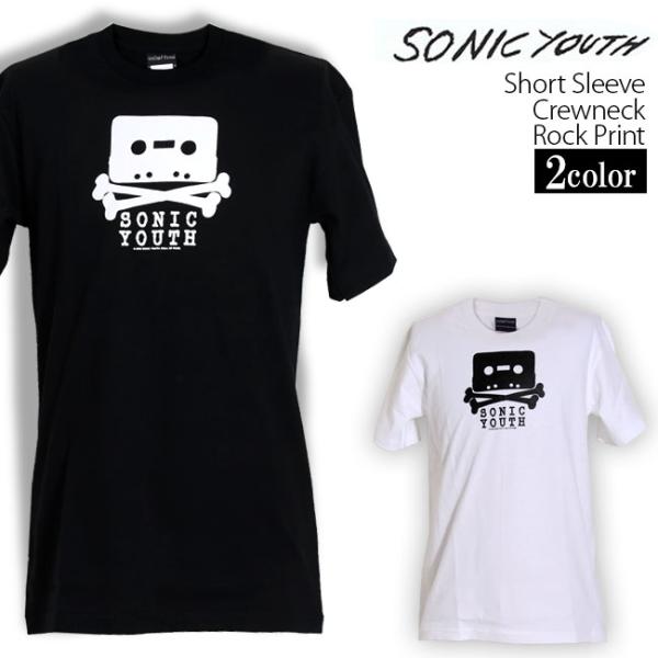 爆買 ロックtシャツ バンドtシャツ パンク ソニック ユース シンプルロゴ メンズ レディース M...