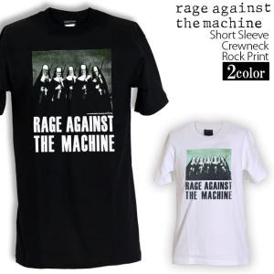 ロックtシャツ バンドtシャツ パンク Rage Against the Machine マシンガンシスター メンズ レディース Mサイズ Lサイズ XLサイズ 黒色 白色 ストリート系｜T-LINK