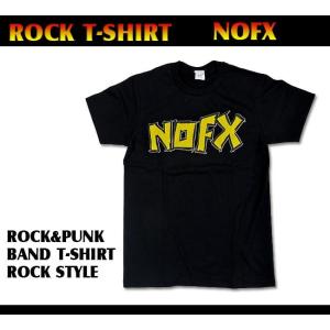 ロックtシャツ バンドtシャツ パンク NOFX シンプルロゴ 2 白、黒 S M Lサイズ 黒色 ...