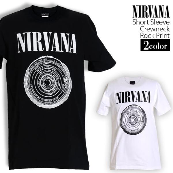 ロックtシャツ バンドtシャツ パンク Nirvana ニルヴァーナ スラングロゴ メンズ レディー...