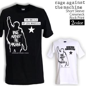 ロックtシャツ バンドtシャツ パンク RAGE AGAINST THE MACHINE レイジ アゲインスト ザ マシーン メンズ レディース Mサイズ Lサイズ XLサイズ 黒色 白色｜t-link