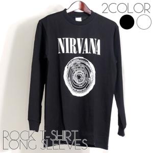 ロックTシャツ バンドTシャツ 長袖 メンズ NIRVANA ニルヴァーナ ロックTシャツ バンドTシャツ 長袖 メンズ NIRVANA ニルヴァーナ