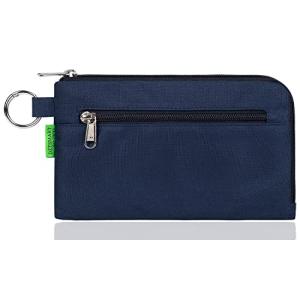 DZTSMART マスク ケース 携帯 用 マスクケース 抗菌 消臭 防水 YKKファスナー マスク おしゃれ メンズ 小物入れ マスク入れ マスクポーチ メンズ ネイビー