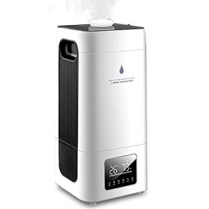 Yinleader 加湿器 超音波式 23.8L 大容量 花粉対応 業務用 空気清浄 液晶表示 タワー式 給水提示 空焚き防止機能 花粉対応 乾燥対策 23.8L 次亜塩素酸水対応H550