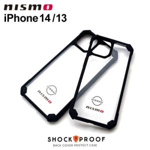 iPhone14 13 ケース 日産 nismo 公式ライセンス 耐衝撃 クリア ブラック フレーム 背面ケース カバー ブランド 車 iPhone14 iPhone13 アイフォン｜t-mall-tfn