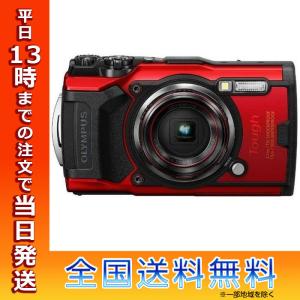 オリンパス デジタルカメラ TG-6 RED Tough レッド OLYMPUS 防水 防塵 水中 タフ 工事｜t-mall-tfn