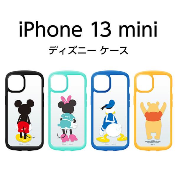 iPhone13mini ケース ディズニー 5.4inch ガラスタフケース ミッキーマウス アイ...