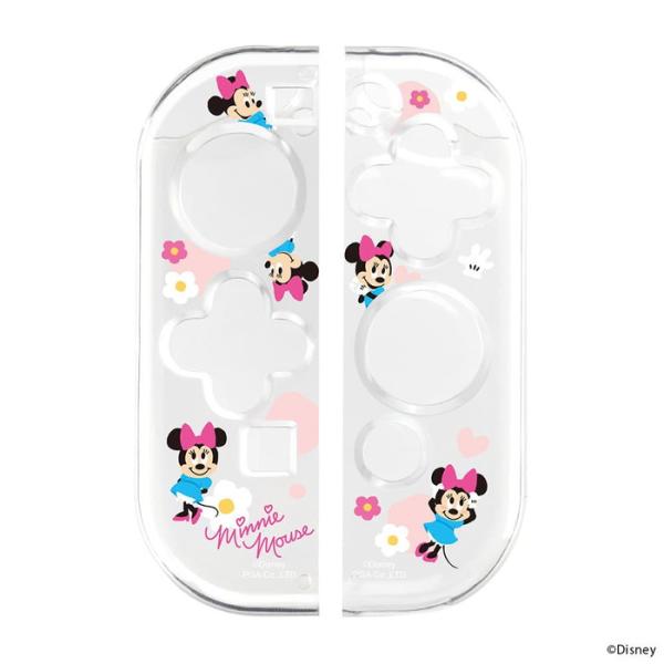 Switch コントローラー カバー ミニーマウス ディズニー PGA ソフトカバー TPU クリア...