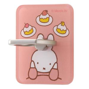 スマホリング ミッフィー miffy うさぎ 多機種対応 汎用 マルチ対応 iPhone Galaxy AQUOS リング ホールドリング スタンド 動画視聴 落下防止 粘着タイプ シール