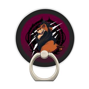 スマホリング スカー ライオン キング ディズニー キャラクター マグネット 着脱簡単 ヴィランズ 全機種 ホールドリング スマホ スタンド 強力 磁石 かわいい