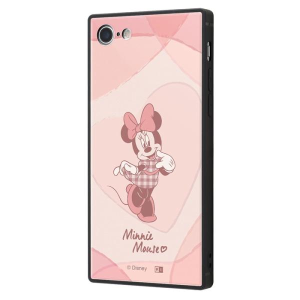 iPhoneSE3 ケース ミニー 耐衝撃 衝撃吸収 ピンク ハート PINK iPhone SE3...