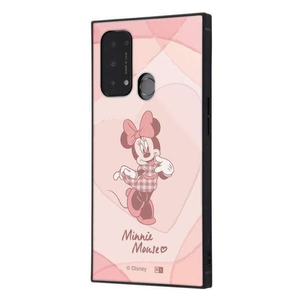 OPPO Reno5 A ケース ミニー 耐衝撃 衝撃吸収 ピンク ハート PINK オッポ Ren...