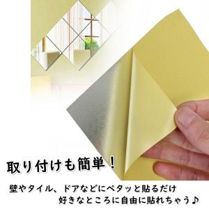 ミラーウォールステッカー 鏡 割れない 貼るだ...の詳細画像2