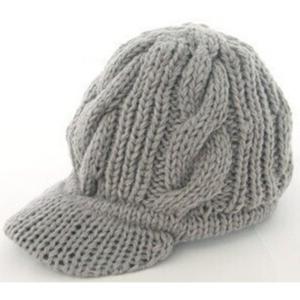 ニットキャップ レディース つば付き ニット帽...の詳細画像3