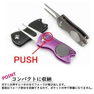 グリーンフォーク マーカー付き ゴルフ 角型 ...の詳細画像4