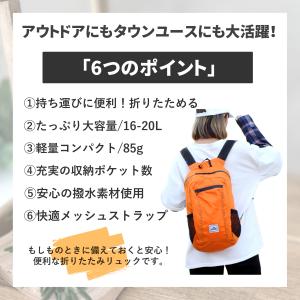 折りたたみリュック 軽量 大容量 折り畳み 丈...の詳細画像1