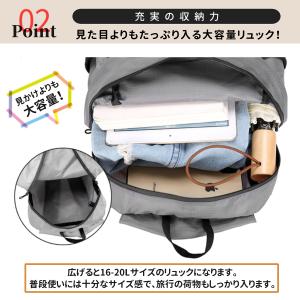折りたたみリュック 軽量 大容量 折り畳み 丈...の詳細画像3