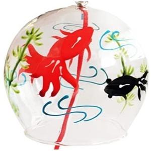 青い魚の形の陶器製風鈴 お絵かき風鈴（陶器）40個以上販売 お絵かき 風鈴 キット お