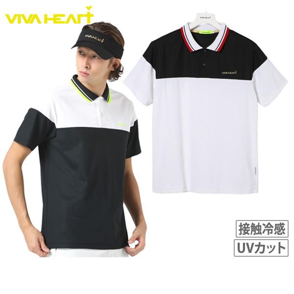 ポロシャツ メンズ ビバハート VIVA HEART 2024 春夏 新作 ゴルフウェア 011-2...