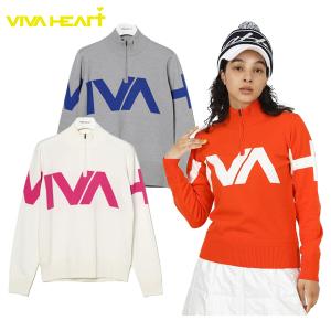 ハーフジップセーター レディース ビバハート VIVA HEART 2022 秋冬 新作 ゴルフウェア 012-17011